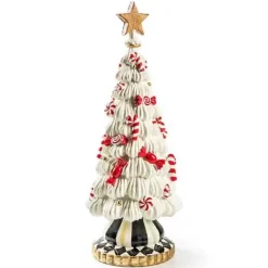 MacKenzie-Childs Peppermint Illuminated Icing Tree< Holiday|Room Accents