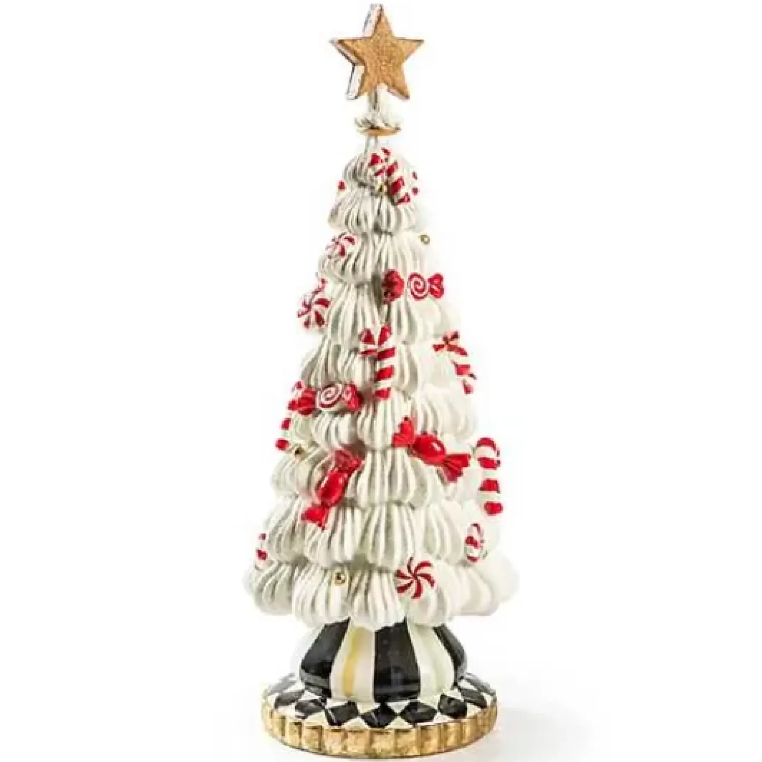 MacKenzie-Childs Peppermint Illuminated Icing Tree< Holiday|Room Accents