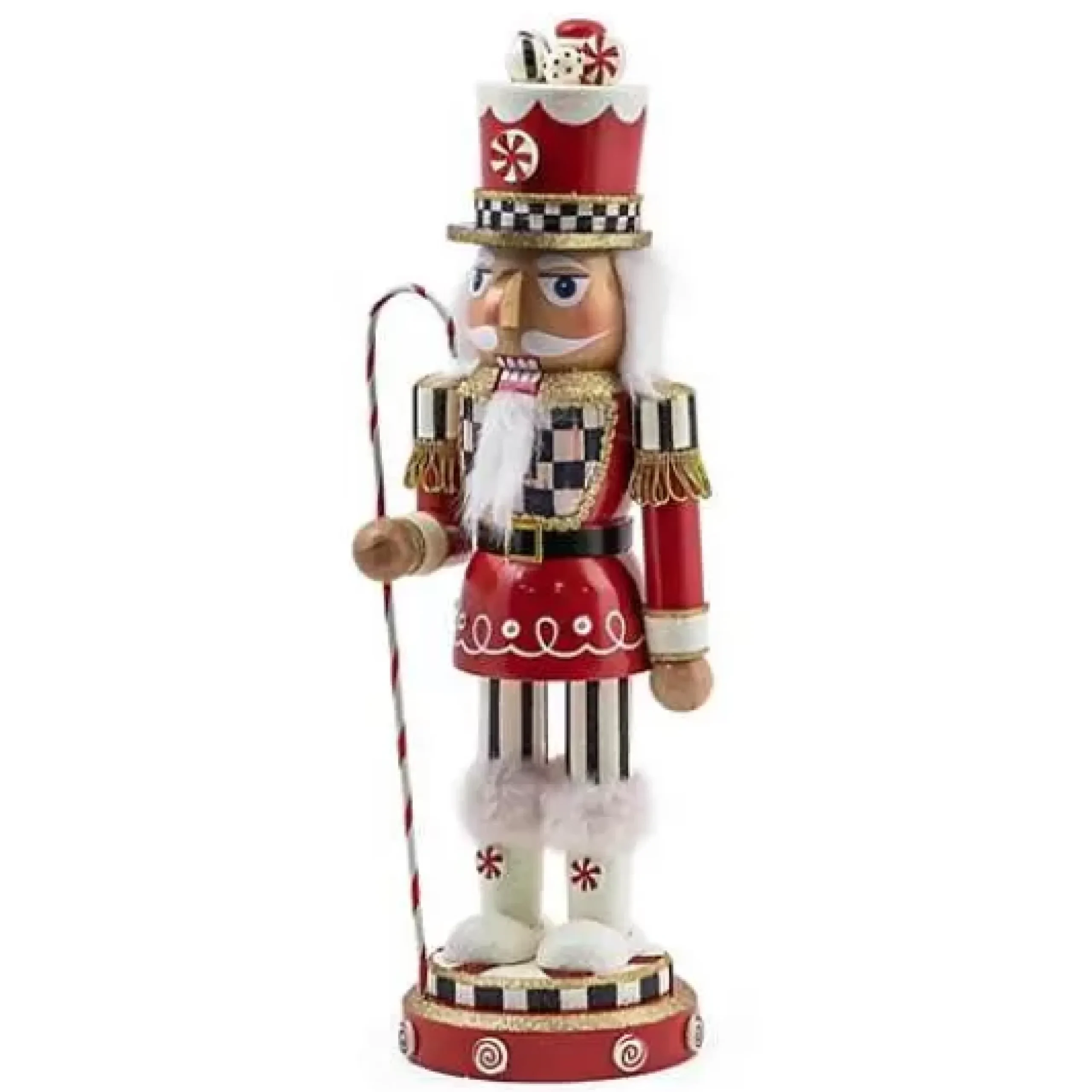 MacKenzie-Childs Peppermint Nutcracker< Holiday|Room Accents