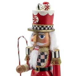 MacKenzie-Childs Peppermint Nutcracker< Holiday|Room Accents
