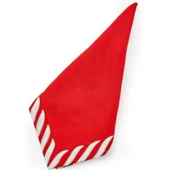 MacKenzie-Childs Peppermint Red Napkin< Table Accessories|Kitchen & Table Linens