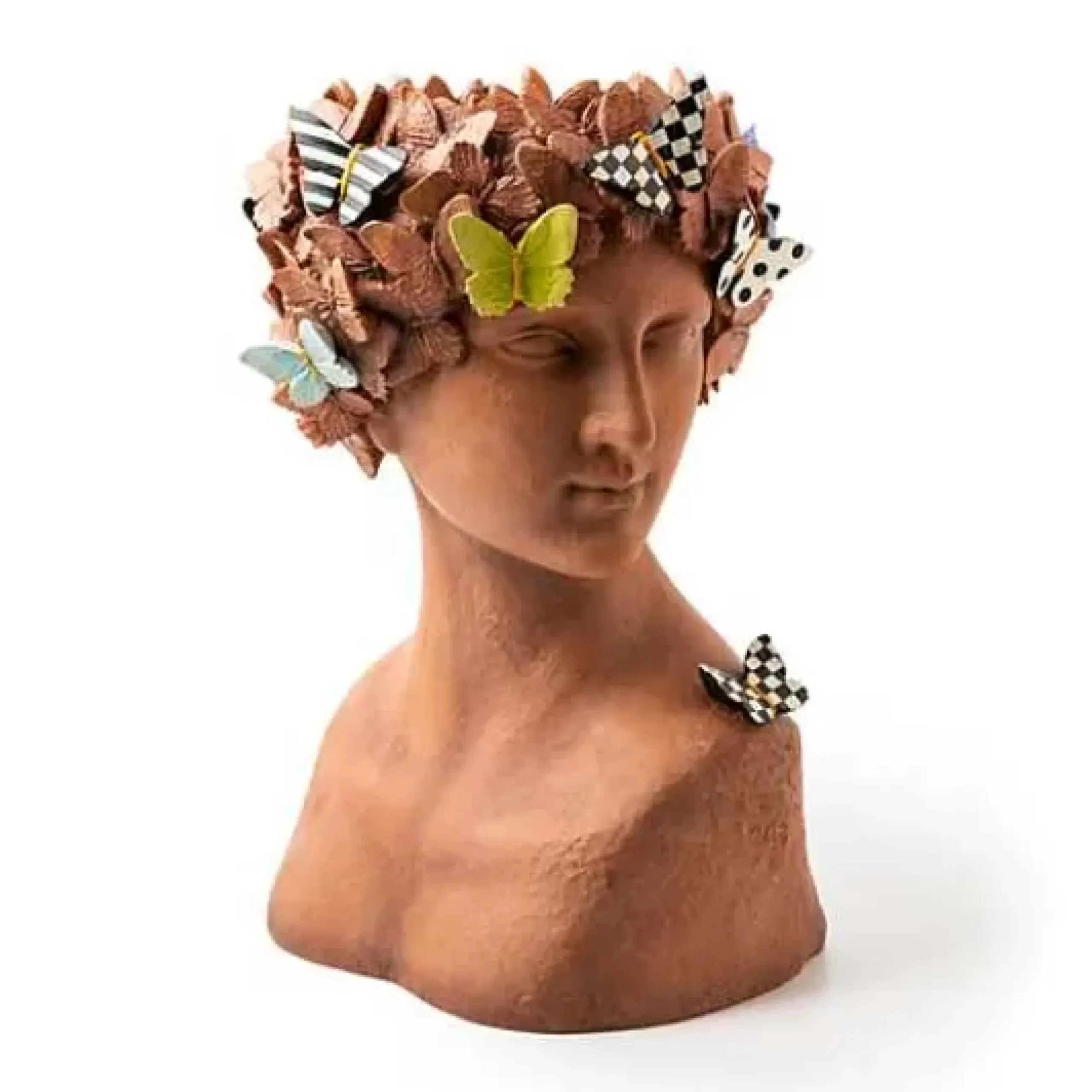 MacKenzie-Childs Persephone Large Bust Planter< Outdoor|Room Accents