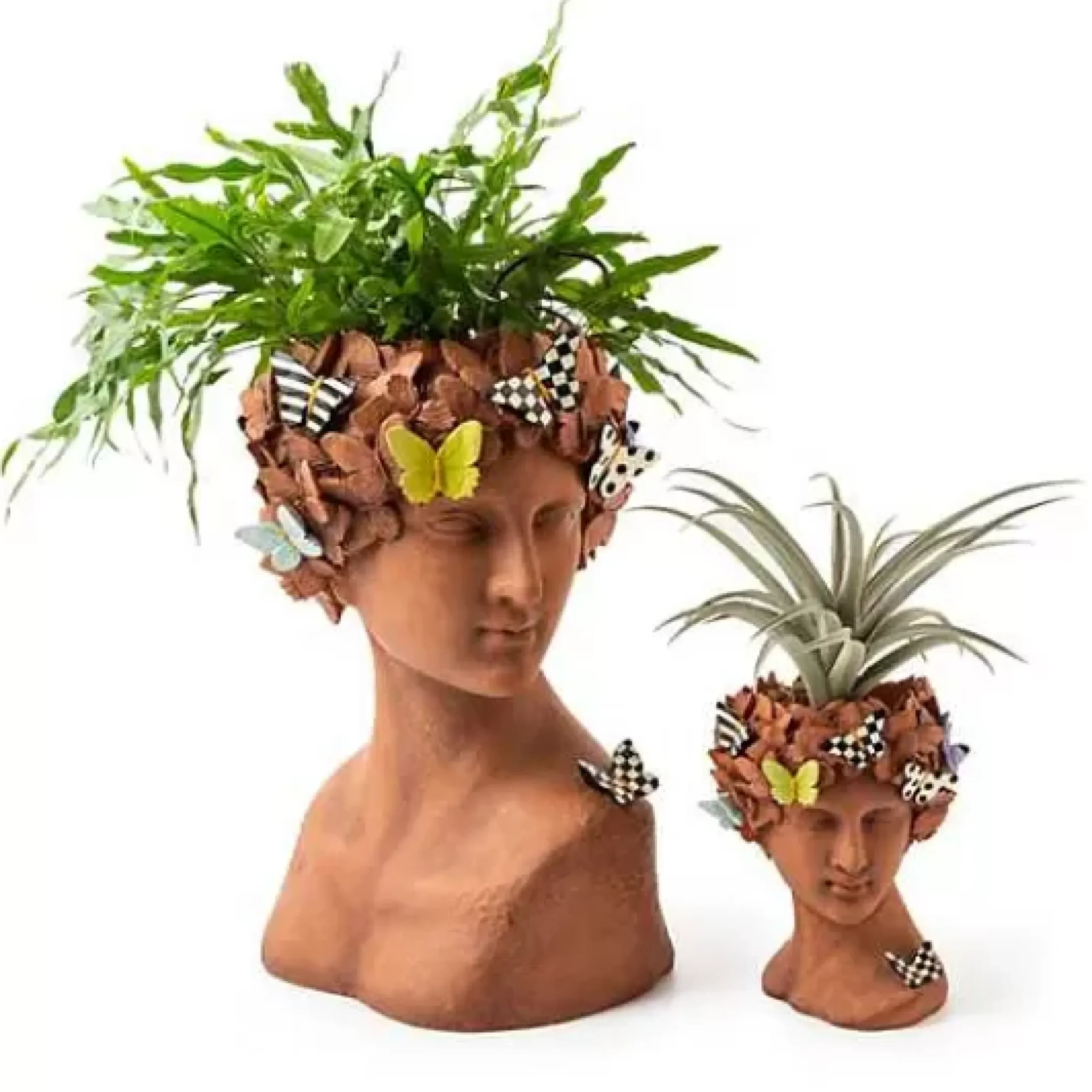 MacKenzie-Childs Persephone Large Bust Planter< Outdoor|Room Accents