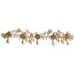 MacKenzie-Childs Petal Large Gold Wall Hook Rack< Finishing Touches