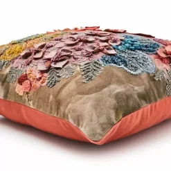 MacKenzie-Childs Petal Palette Floral Throw Pillow< Pillows, Throws, & Cushions