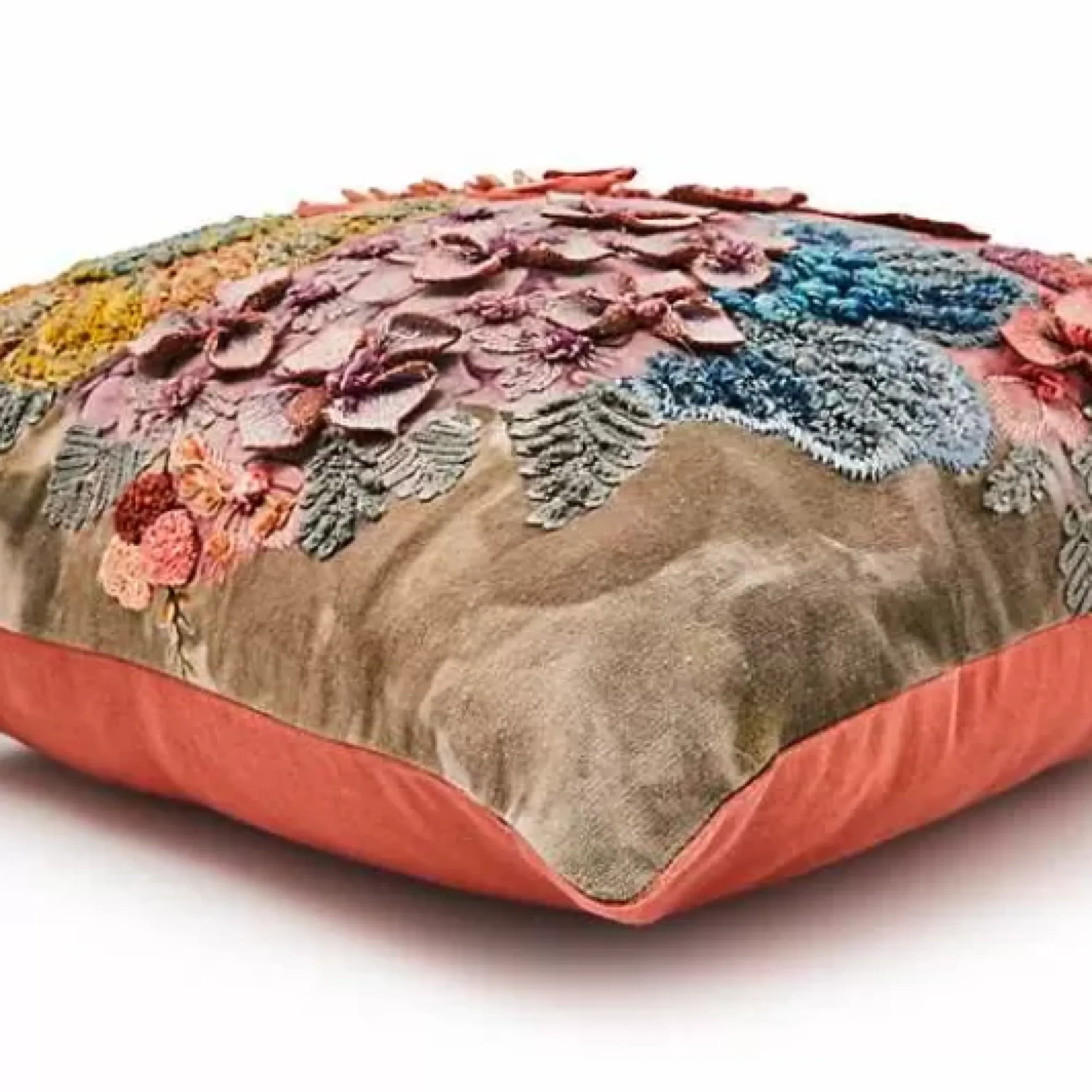 MacKenzie-Childs Petal Palette Floral Throw Pillow< Pillows, Throws, & Cushions