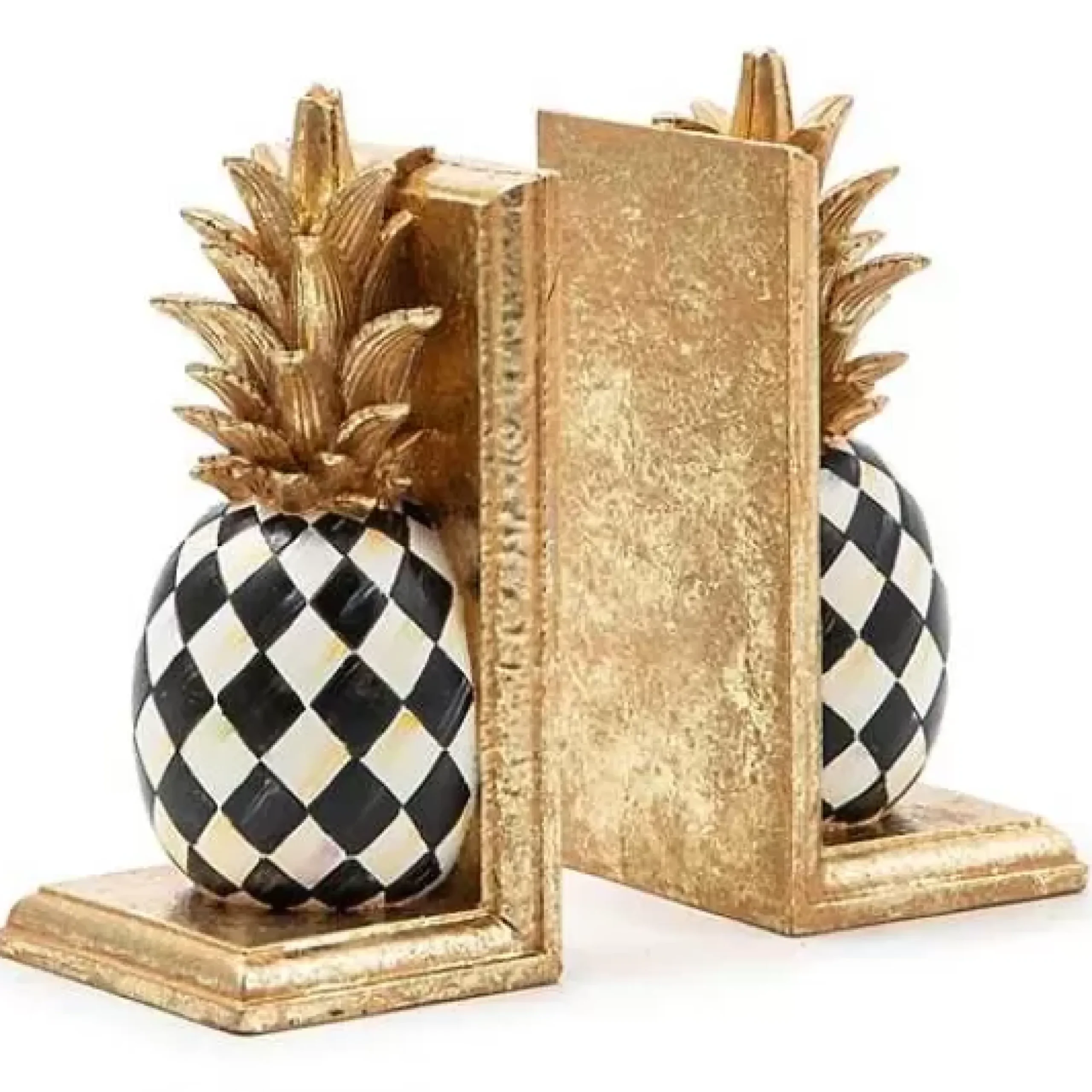 MacKenzie-Childs Pineapple Bookends< Room Accents