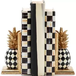 MacKenzie-Childs Pineapple Bookends< Room Accents