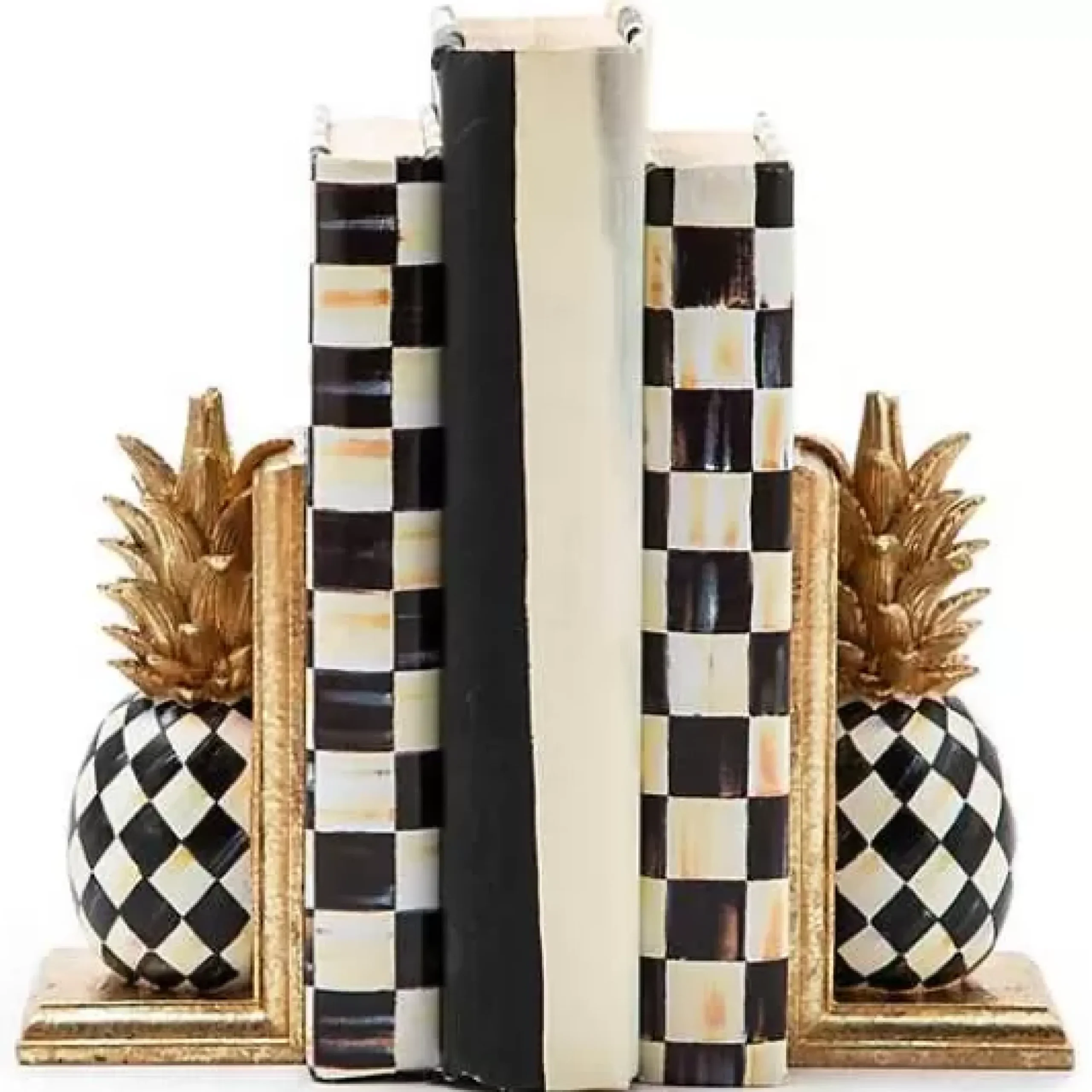 MacKenzie-Childs Pineapple Bookends< Room Accents