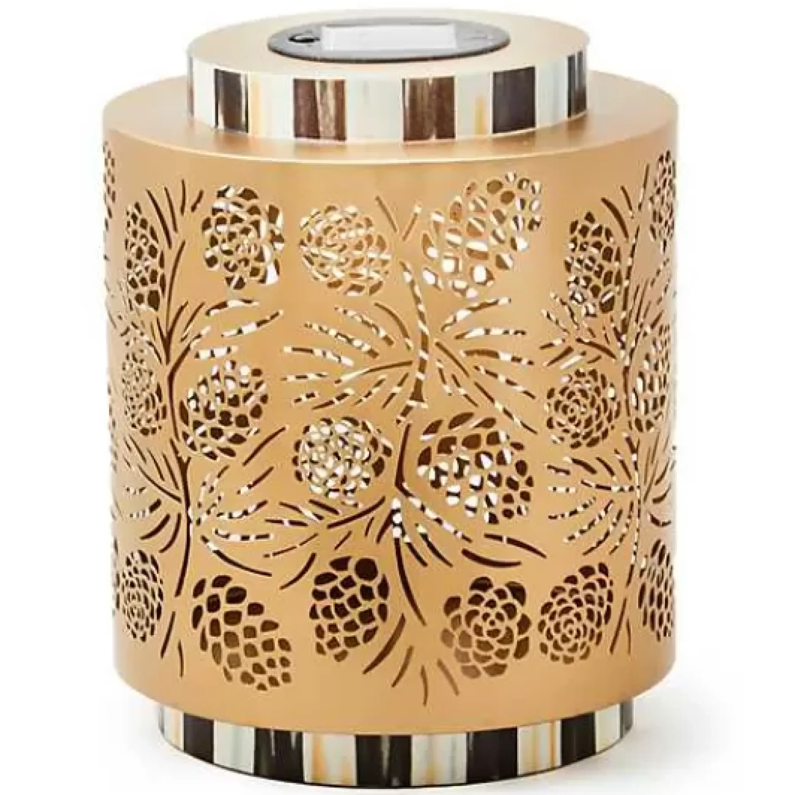 MacKenzie-Childs Pinecone Short Solar Lantern< Holiday|The Fall Shop