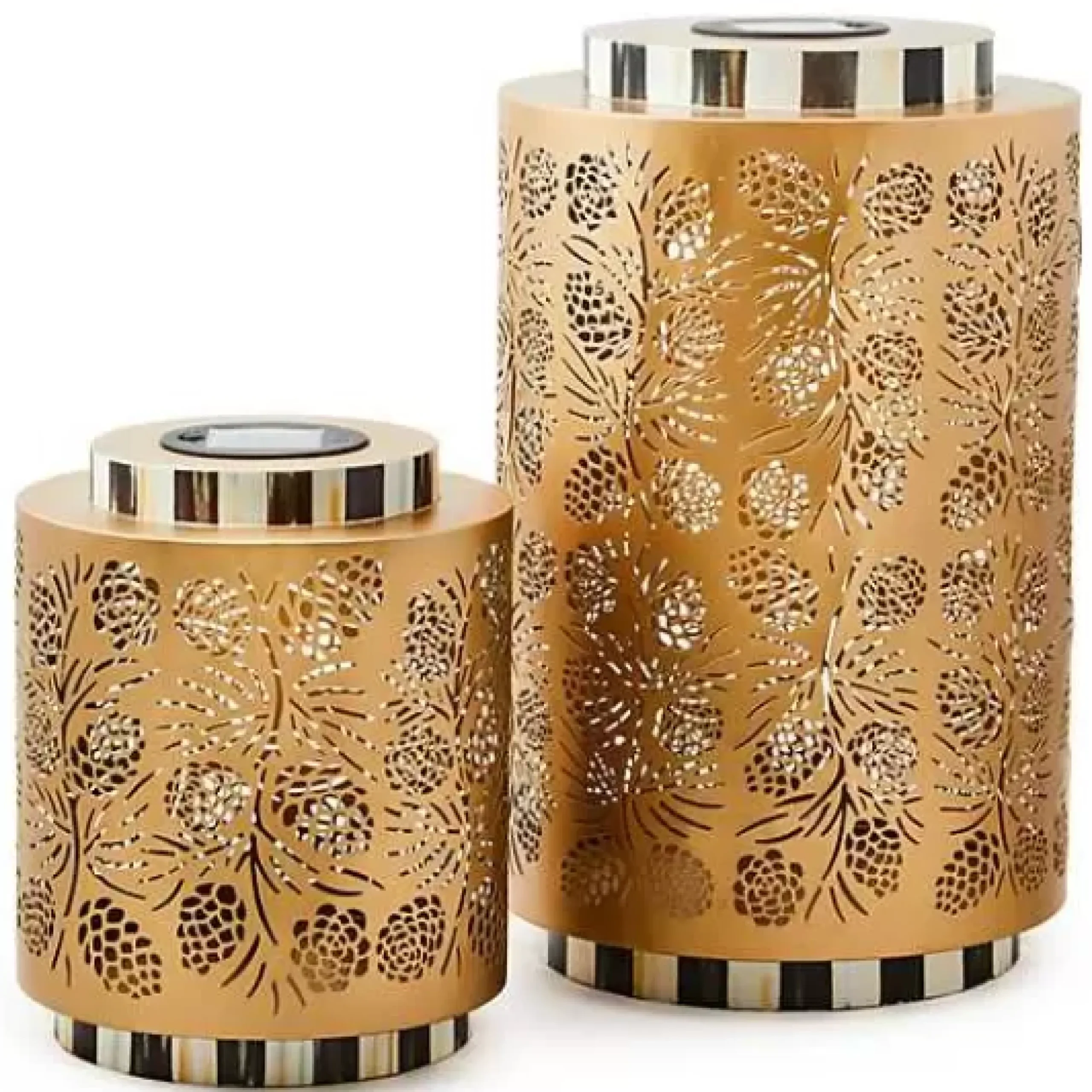 MacKenzie-Childs Pinecone Tall Solar Lantern< Holiday|The Fall Shop