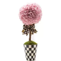 MacKenzie-Childs Pink Topiary Large Drop In< Greenery & Florals