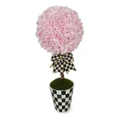 MacKenzie-Childs Pink Topiary Large Drop In< Greenery & Florals