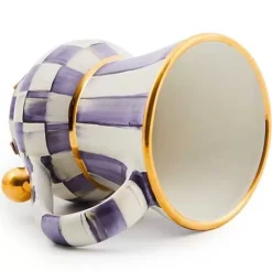 MacKenzie-Childs Plum Check Ceramic Mug< The Coffee Shop|Fall Entertaining