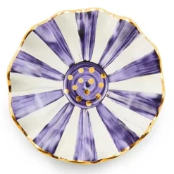 MacKenzie-Childs Plum Check Ceramic Saucer< The Coffee Shop|Fall Entertaining
