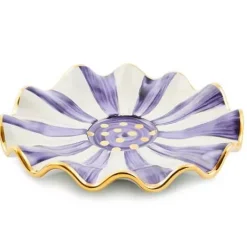 MacKenzie-Childs Plum Check Ceramic Saucer< The Coffee Shop|Fall Entertaining