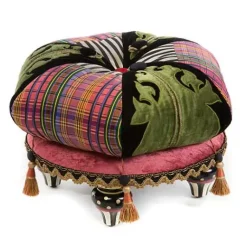 MacKenzie-Childs Portobello Road Footstool< Living Room