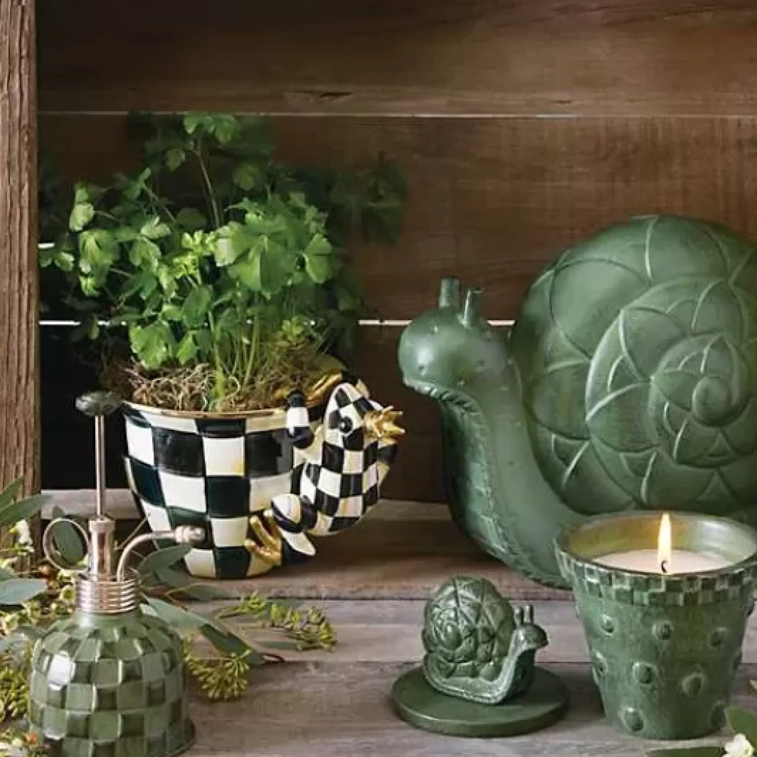 MacKenzie-Childs Pot Croaker Pot Climber< Spring|Outdoor