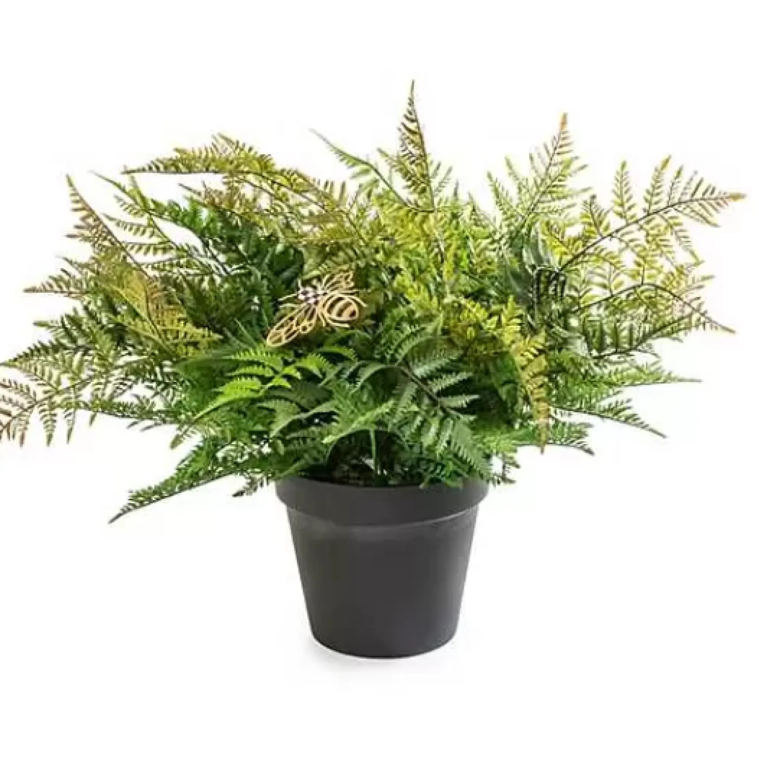 MacKenzie-Childs Potted Medium Fern With Bee< Spring|Greenery & Florals