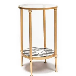 MacKenzie-Childs Pretty As A Bow Accent Table< Living Room