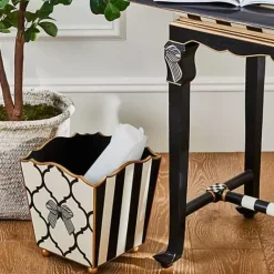 MacKenzie-Childs Pretty as a Bow Waste Bin< Bath & Bath Accessories|Room Accents