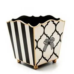 MacKenzie-Childs Pretty as a Bow Waste Bin< Bath & Bath Accessories|Room Accents