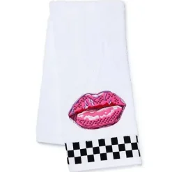 MacKenzie-Childs Pucker Up Check Hand Towel< Bath & Bath Accessories