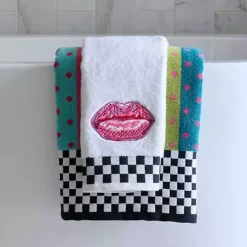 MacKenzie-Childs Pucker Up Check Hand Towel< Bath & Bath Accessories