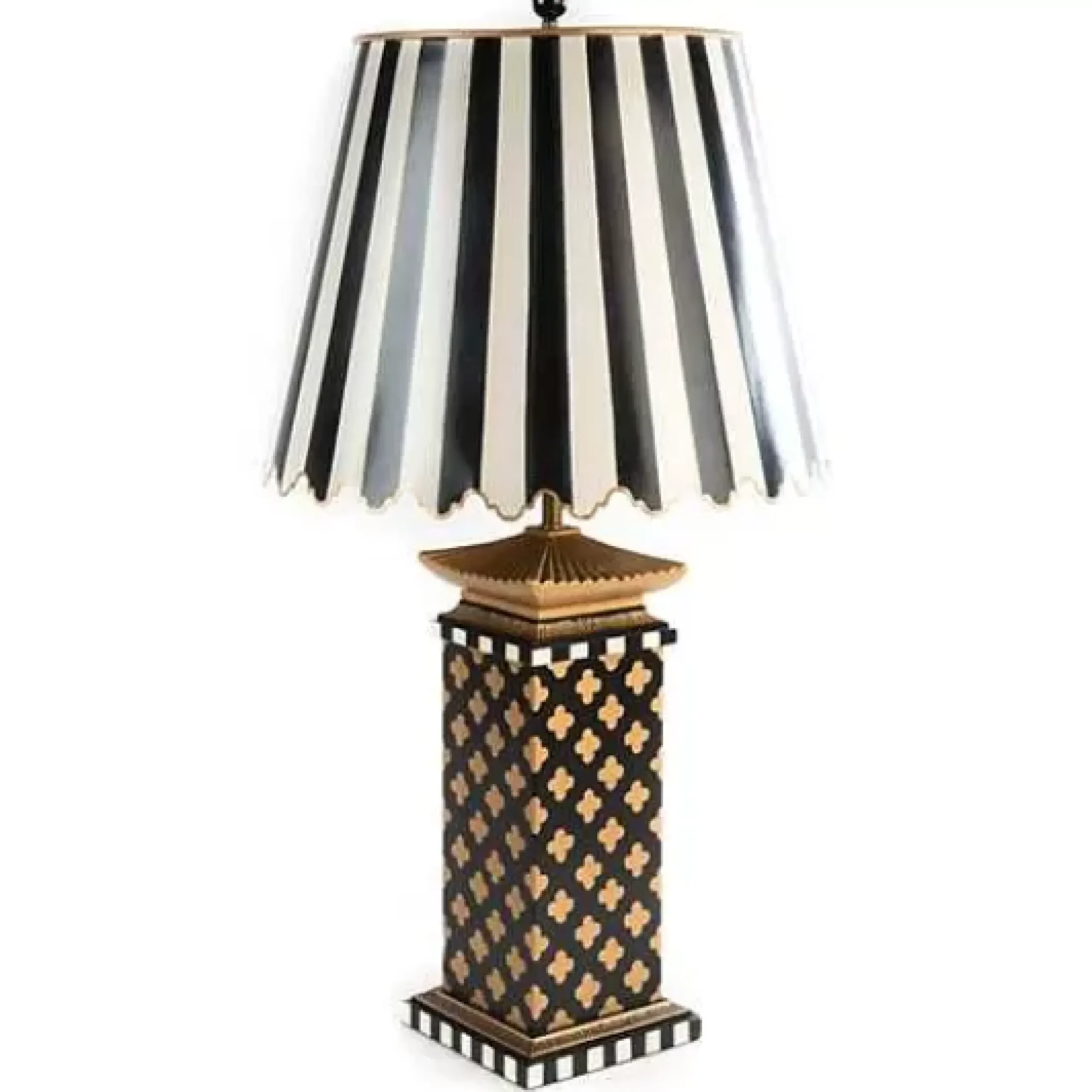 MacKenzie-Childs Quatrefoil Large Table Lamp< Room Accents|Lighting