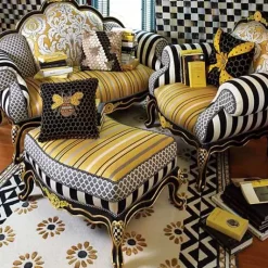 MacKenzie-Childs Queen Bee Chair< Living Room