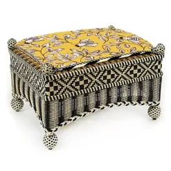 MacKenzie-Childs Queen Bee Courtyard Outdoor Ottoman< Outdoor