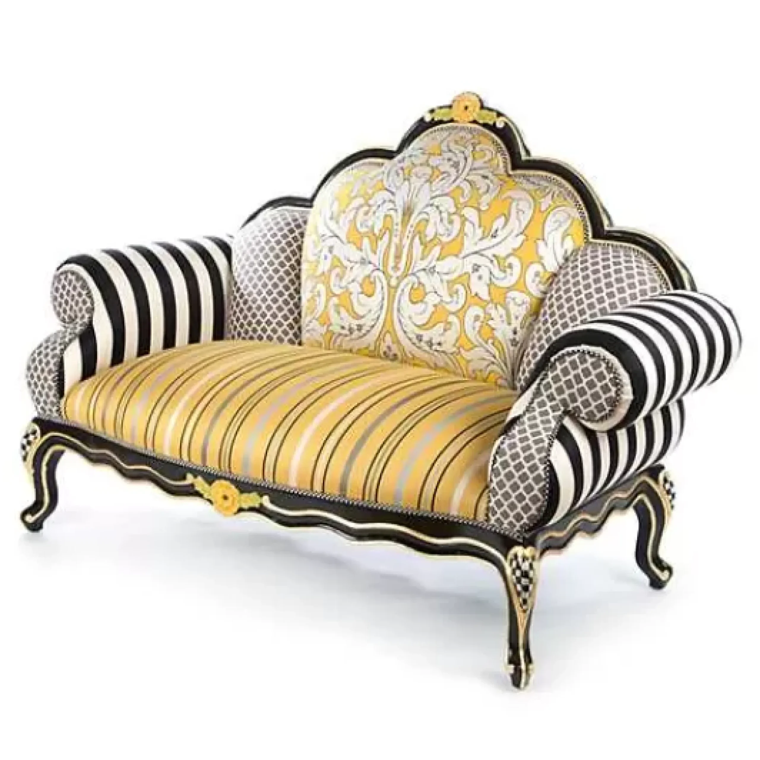 MacKenzie-Childs Queen Bee Loveseat< Living Room