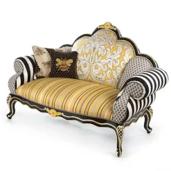 MacKenzie-Childs Queen Bee Loveseat< Living Room