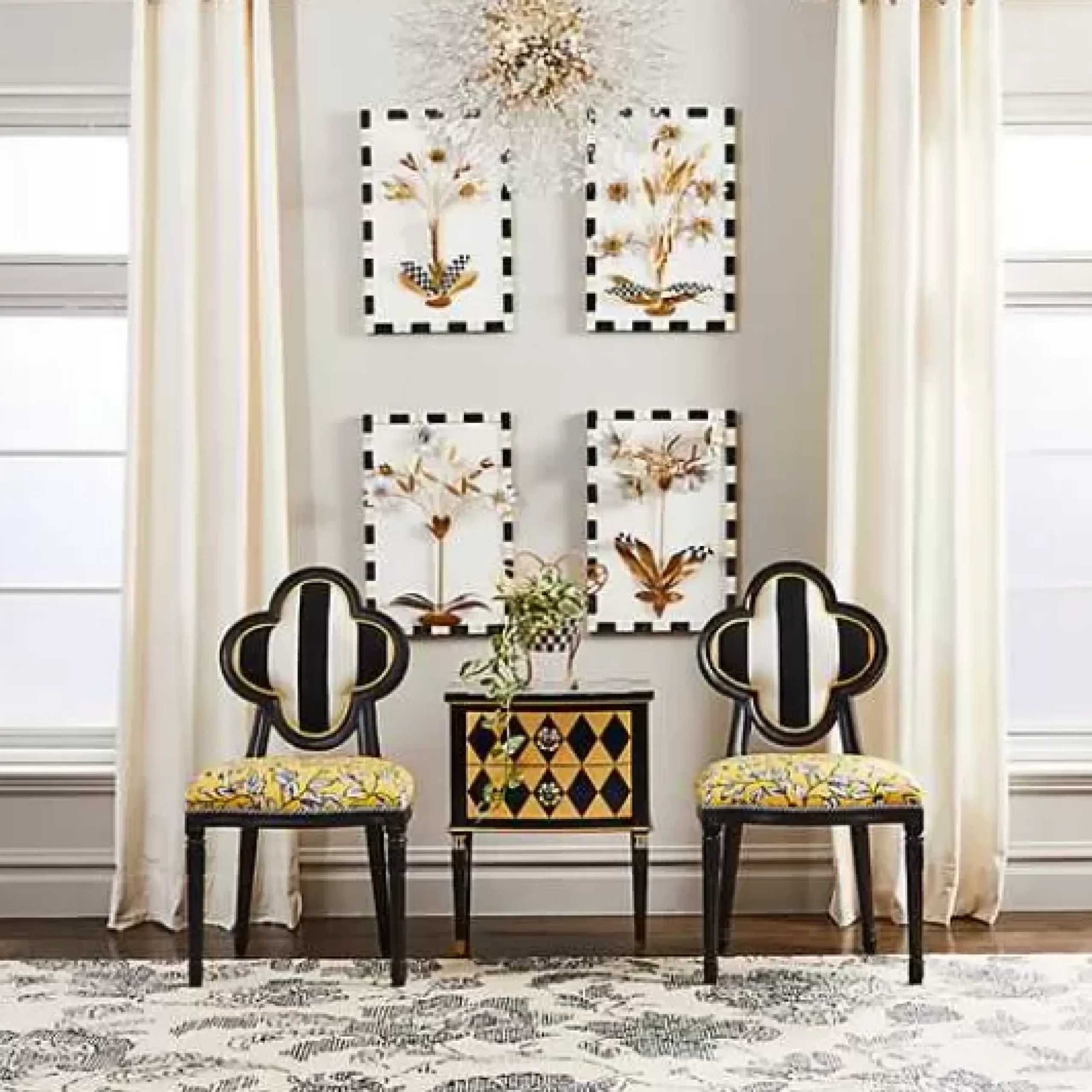 MacKenzie-Childs Queen Bee Outdoor Dining Chair< Outdoor|Spring
