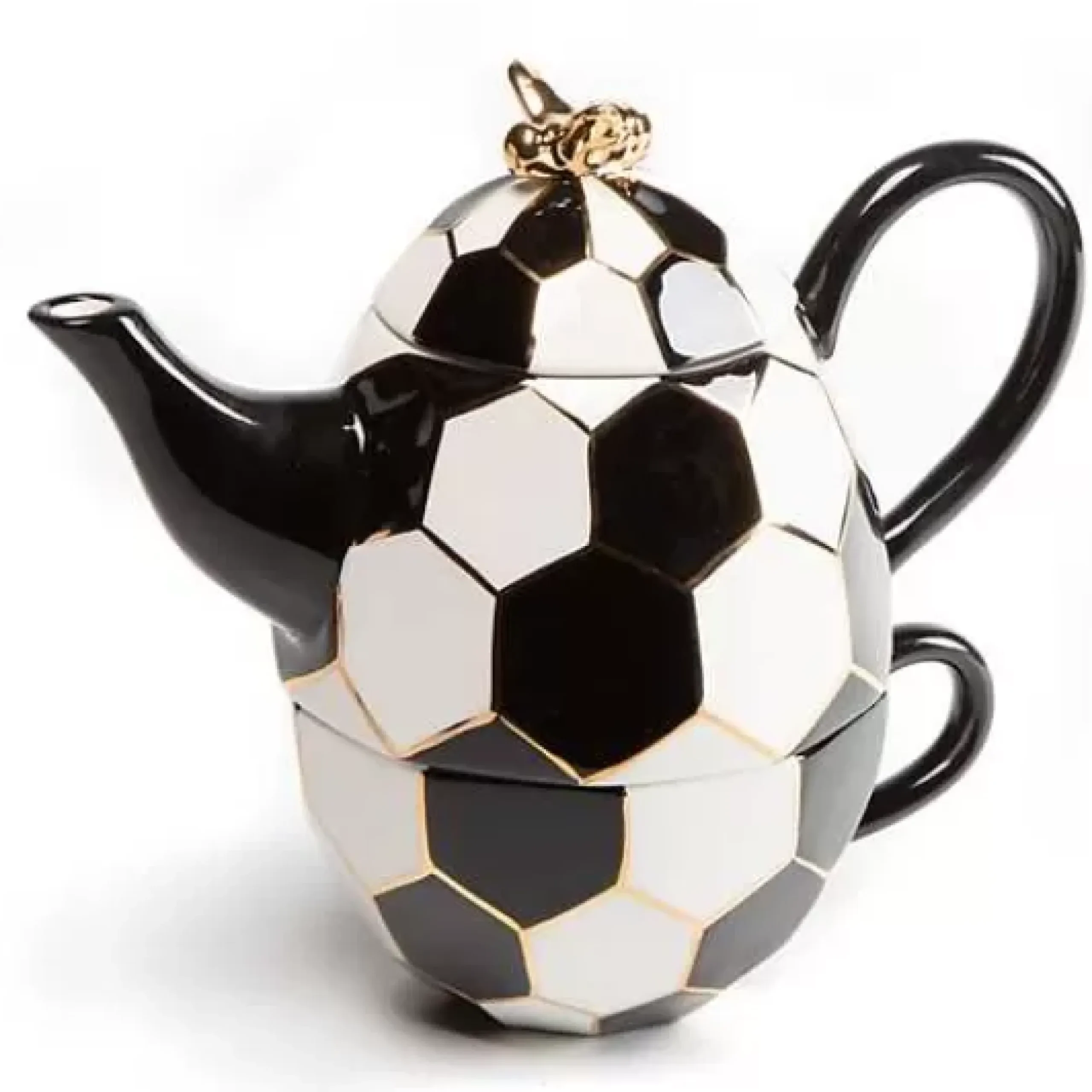 MacKenzie-Childs Queen Bee Tea For One< Serveware|Tea Kettles