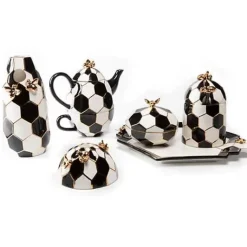 MacKenzie-Childs Queen Bee Tea For One< Serveware|Tea Kettles