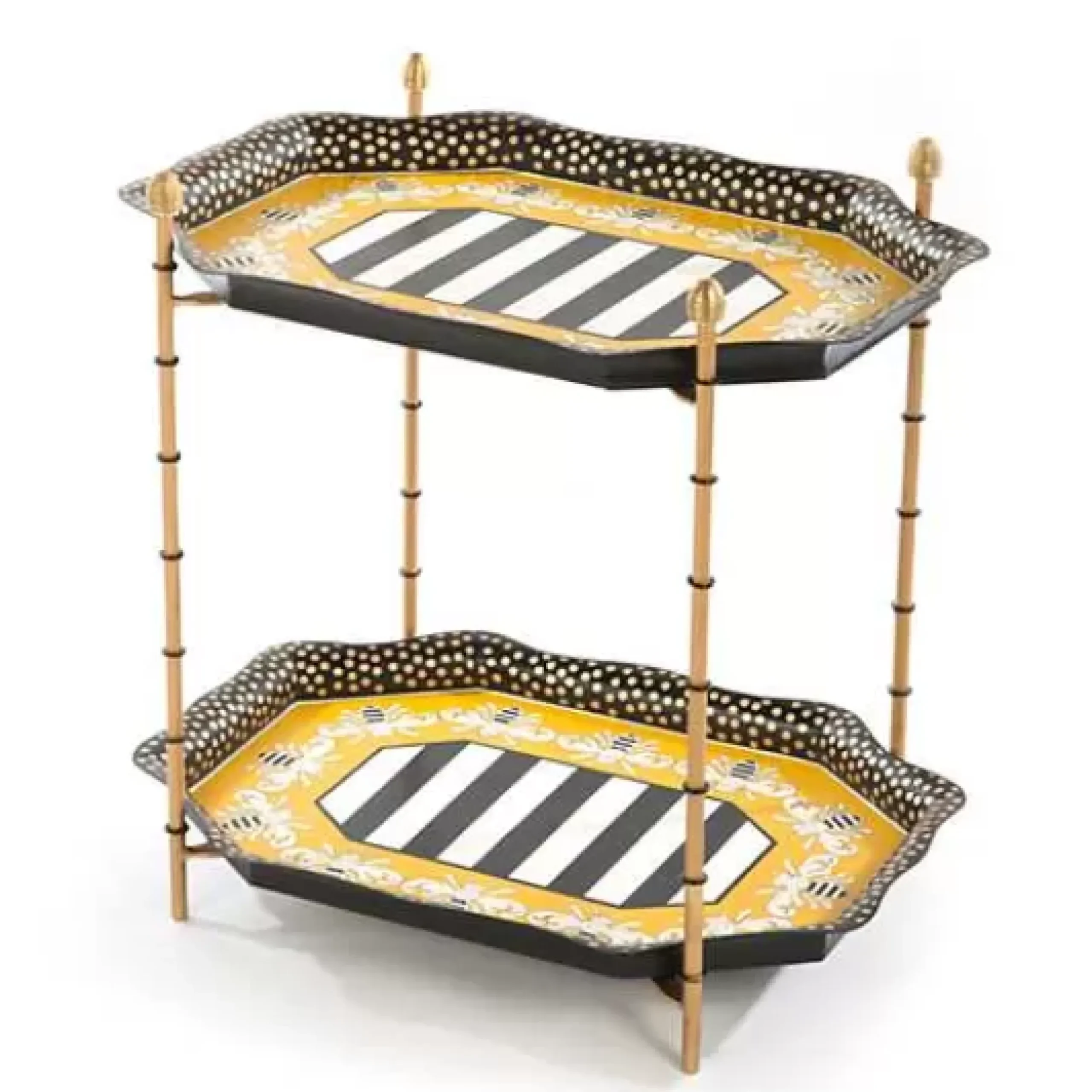 MacKenzie-Childs Queen Bee Tray Table< Room Accents|Bar Entertaining