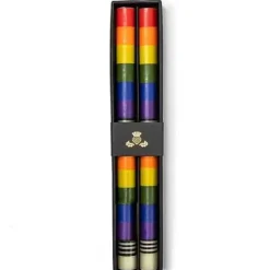 MacKenzie-Childs Rainbow Dinner Candles, Set of 2< Candles & Fragrances|Table Accessories