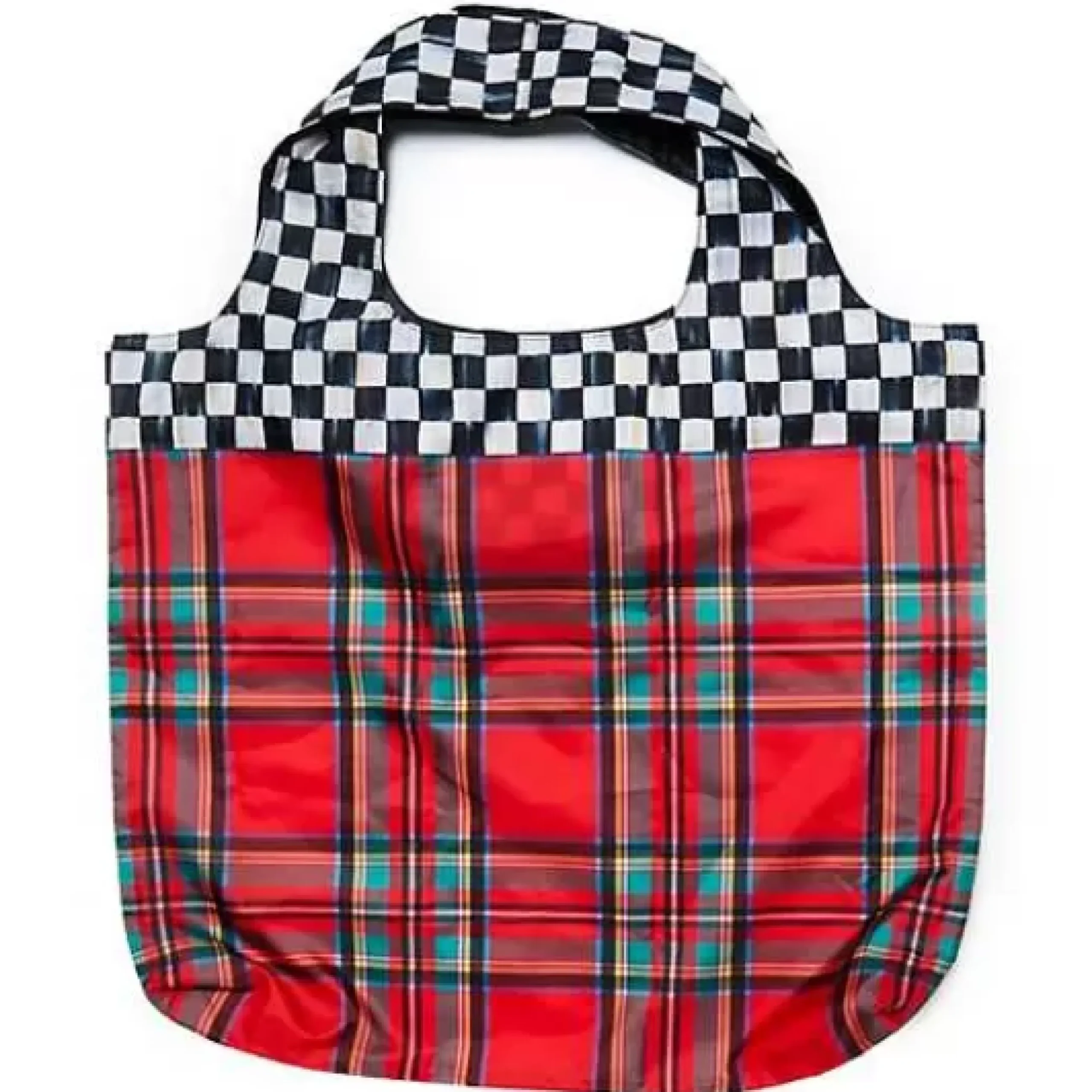 MacKenzie-Childs Red Tartan To Go Tote< Accessories