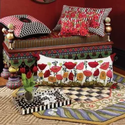 MacKenzie-Childs Ridiculous Bench< Entryway Furniture|Living Room