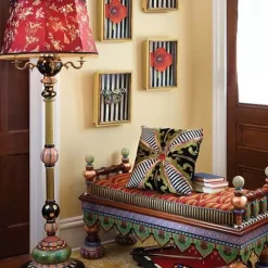 MacKenzie-Childs Ridiculous Bench< Entryway Furniture|Living Room