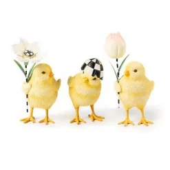 MacKenzie-Childs Rose Garden Chicks, Set of 3< Easter|Spring