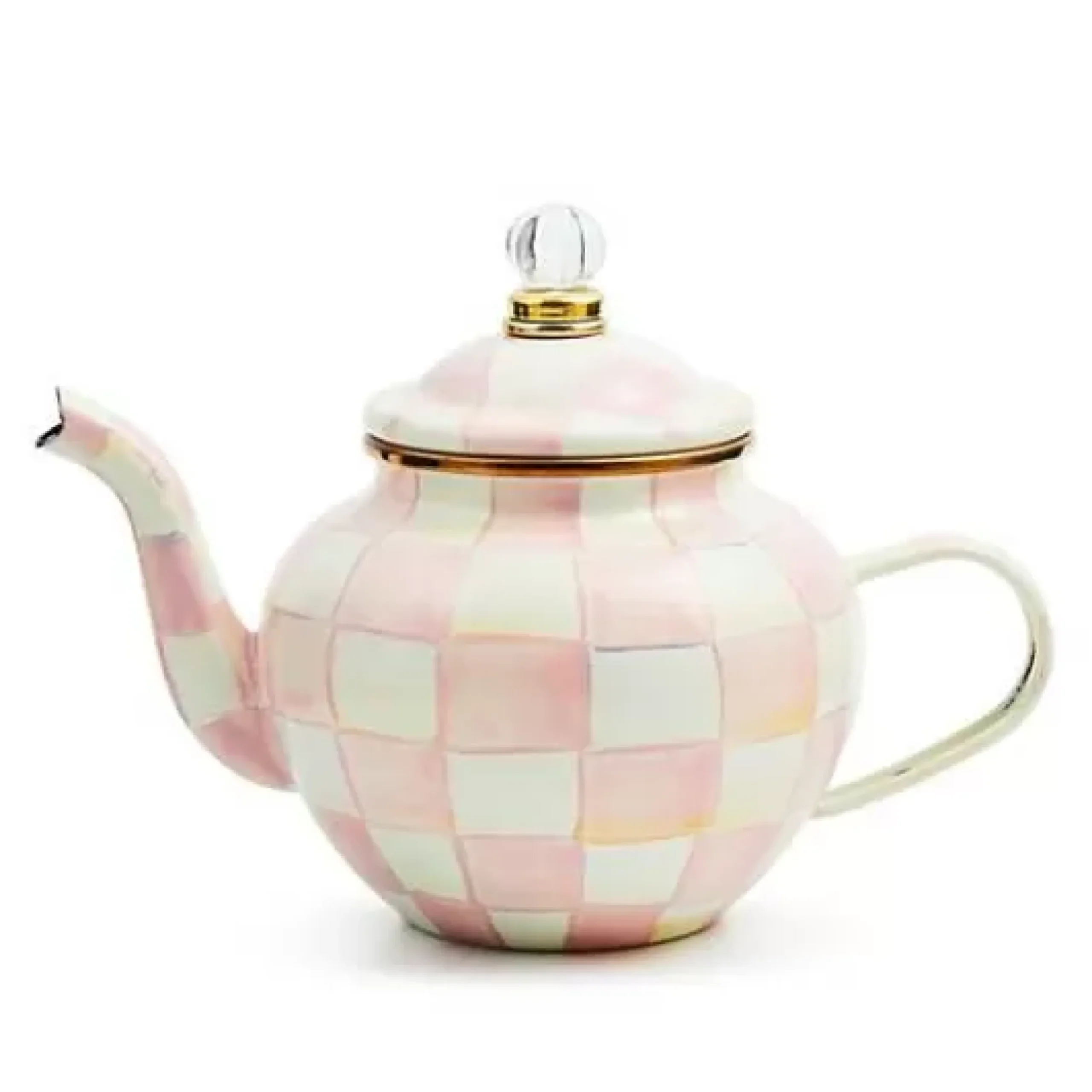 MacKenzie-Childs Rosy Check 4 Cup Teapot< The Coffee Shop|Fall Entertaining