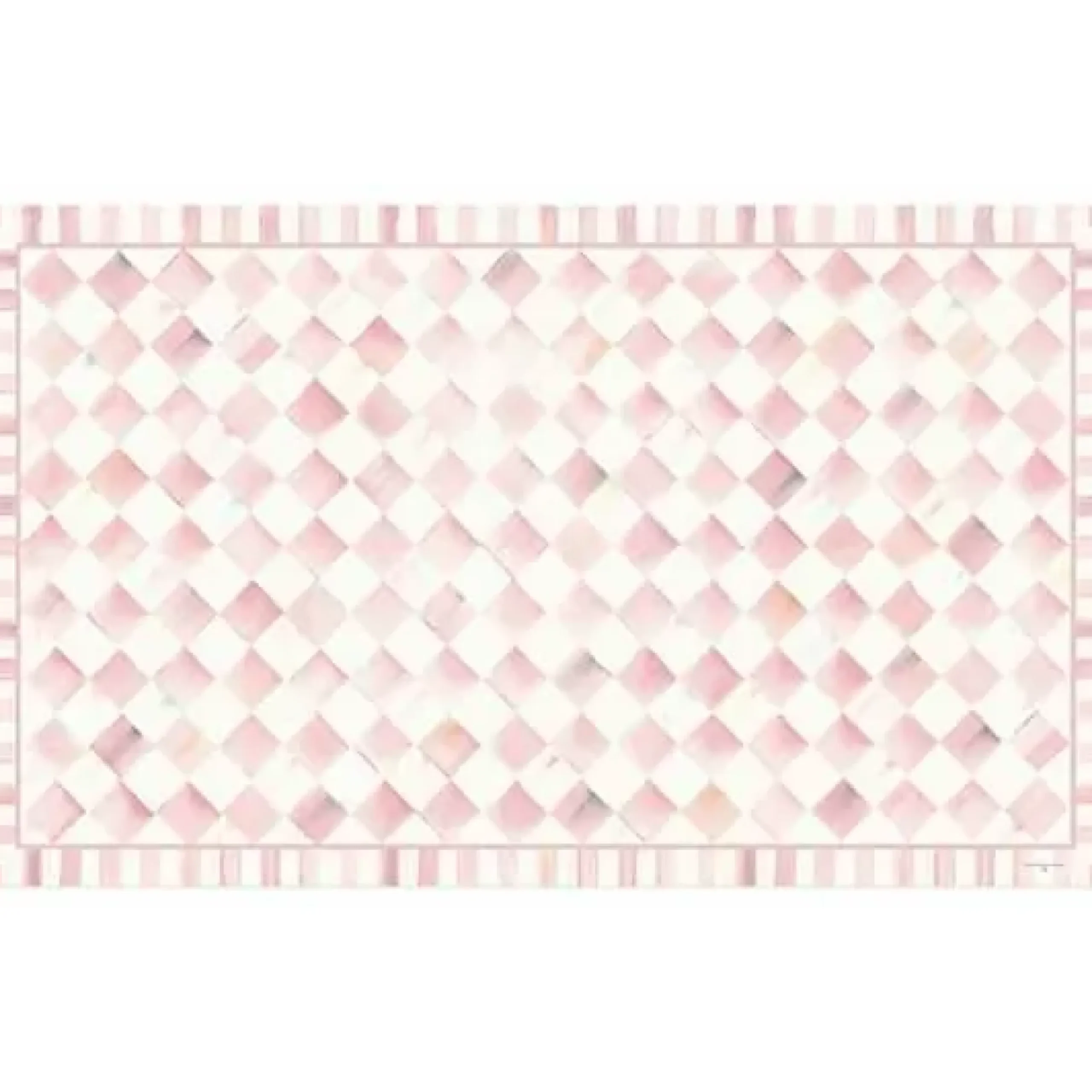 MacKenzie-Childs Rosy Check 3' x 5' Floor Mat< Rugs