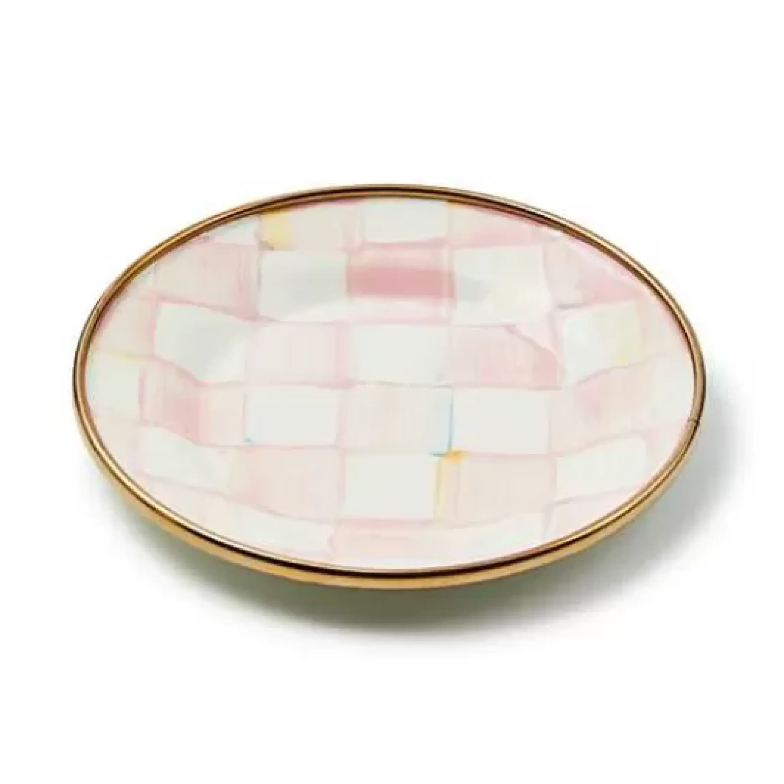 MacKenzie-Childs Rosy Check Appetizer Plates, Set of 4< Kitchen & Dining Sets|Fall Entertaining
