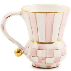 MacKenzie-Childs Rosy Check Ceramic Mug< The Coffee Shop|Fall Entertaining