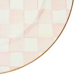 MacKenzie-Childs Rosy Check Charger/Plate< Easter|Spring