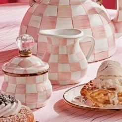 MacKenzie-Childs Rosy Check Creamer< Easter|Spring