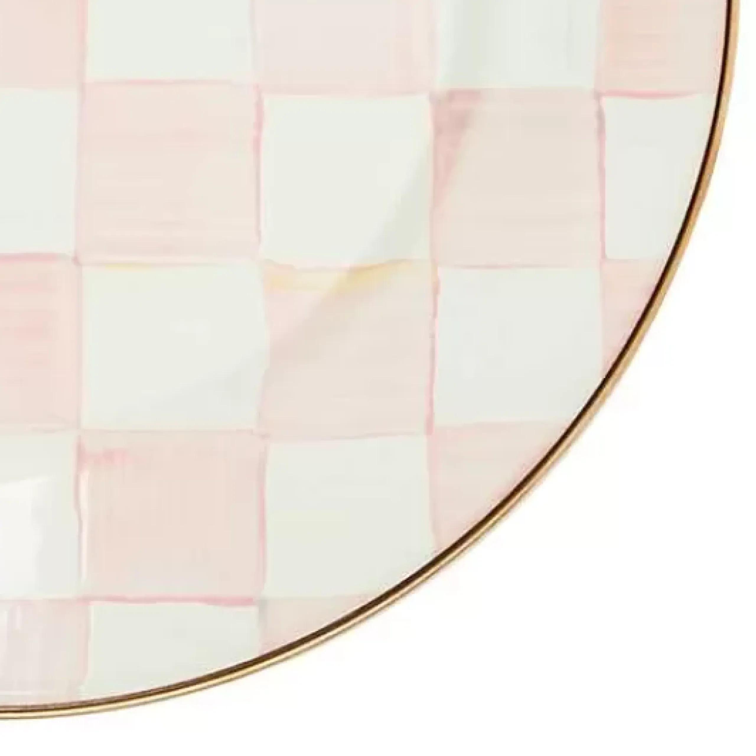 MacKenzie-Childs Rosy Check Dinner Plate< Easter|Spring