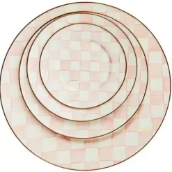 MacKenzie-Childs Rosy Check Dinner Plate< Easter|Spring